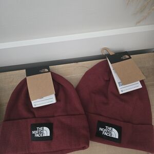 The North Face Maroon Knit Beanie $30 For Both
